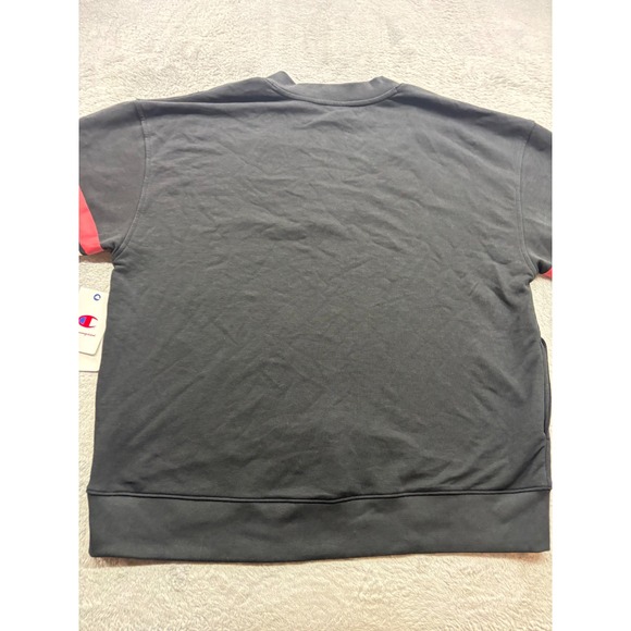 Champion San Francisco 49ers Mens V-Neck Sweatshirt Black Red XL NWT NFL Pockets - Picture 5 of 5